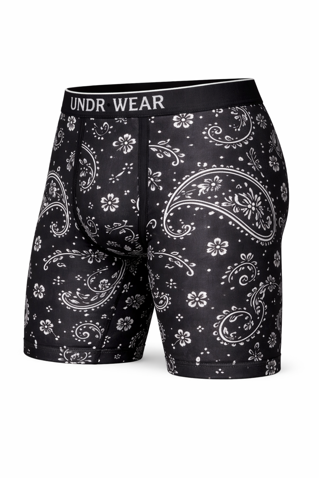 Black paisley boxer
