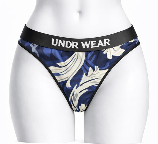 blue floral matching underwear