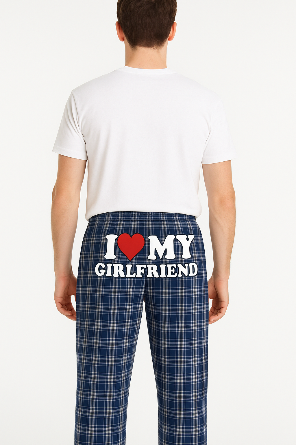 I love my plaid blue Matching Pajamas