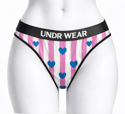 stripped Matching Underwear