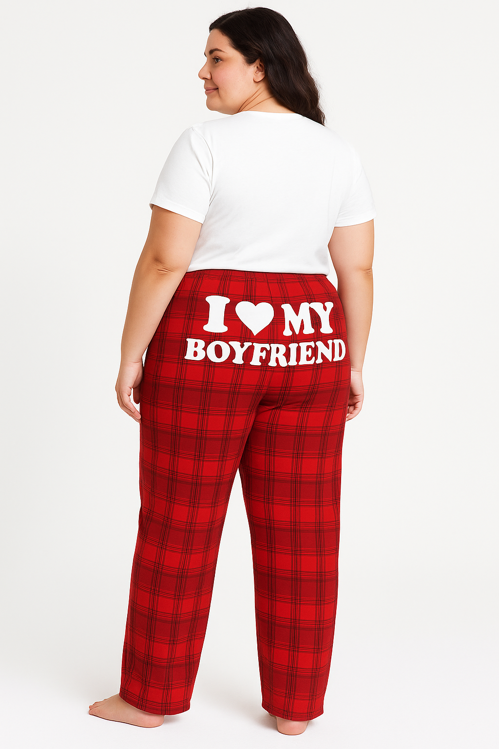 I love my Red plaid print Matching Pajamas