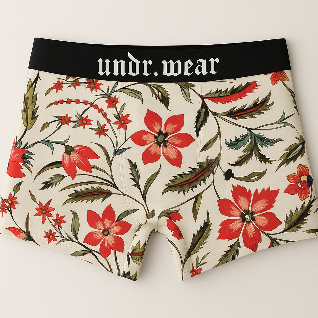 “Colorful flowers” Matching underwear
