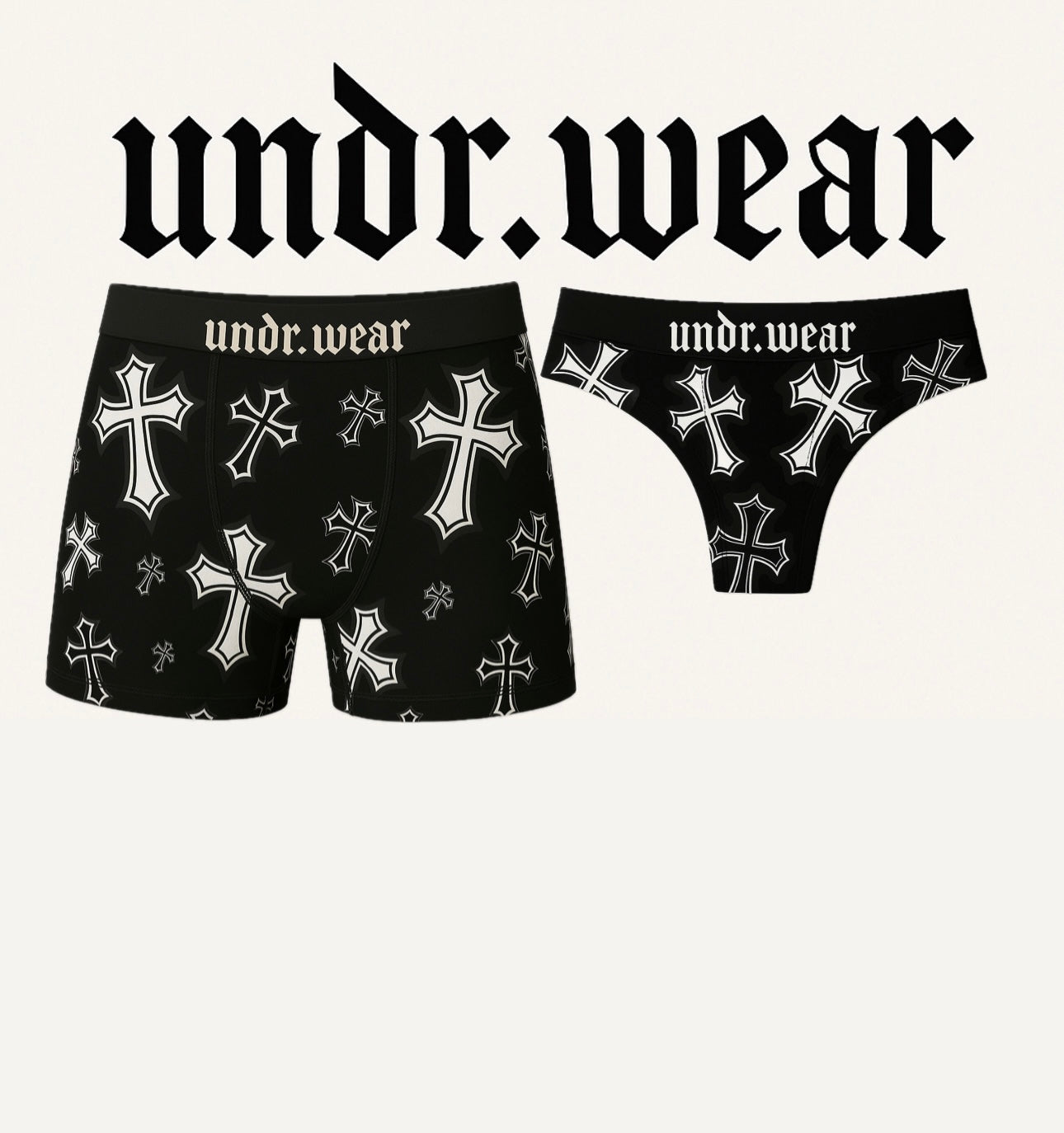 “Crosses” Matching underwear