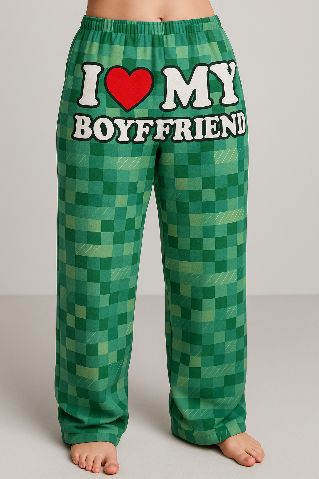 I love my plaid green Matching Pajamas