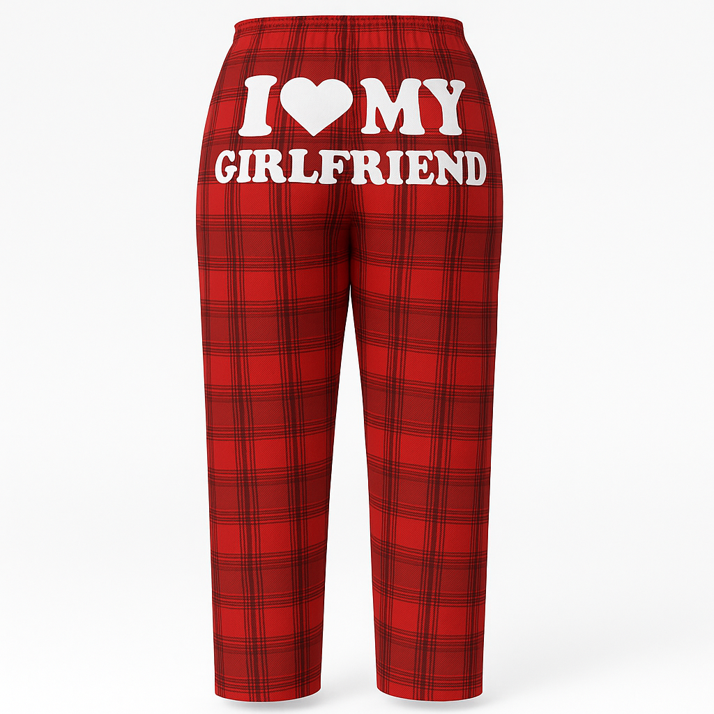 I love my Red plaid print Matching Pajamas