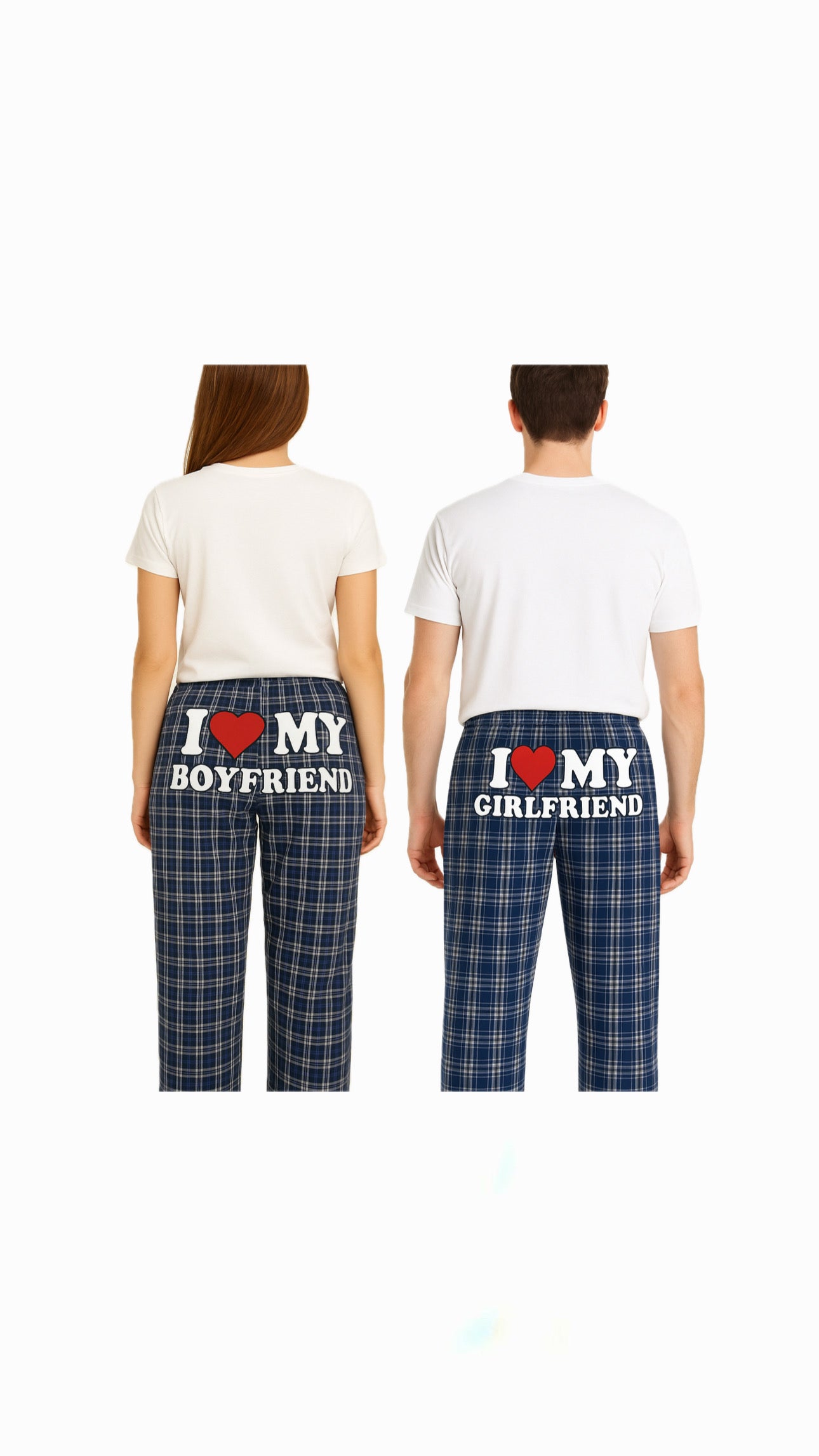 I love my plaid blue Matching Pajamas