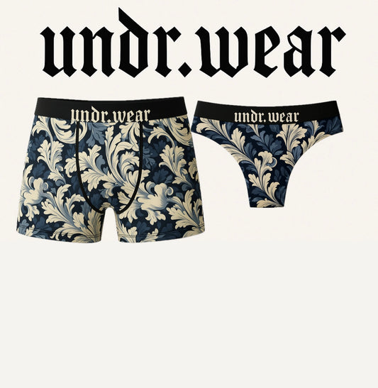 “Blue flowers” Matching underwear