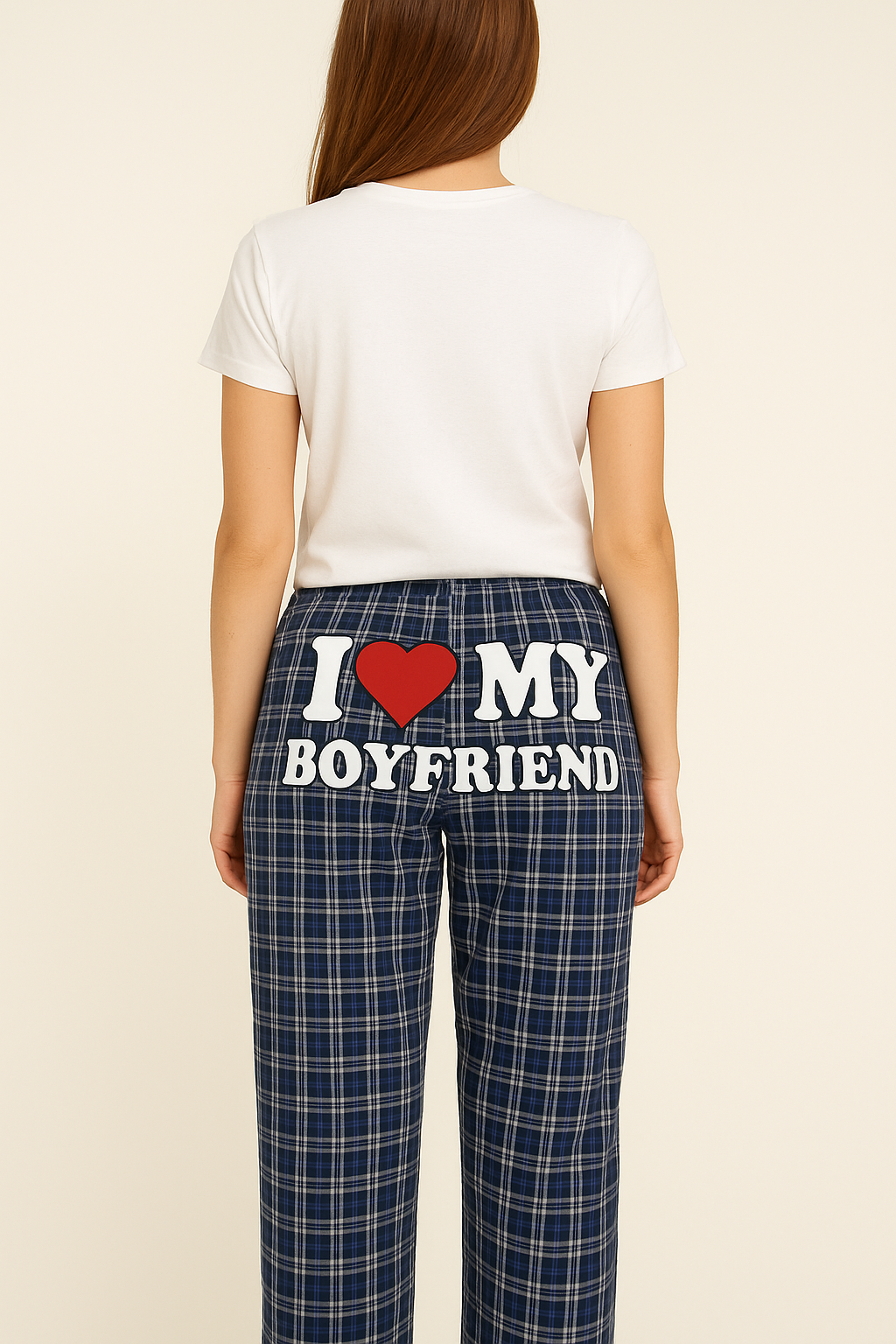 I love my plaid blue Matching Pajamas