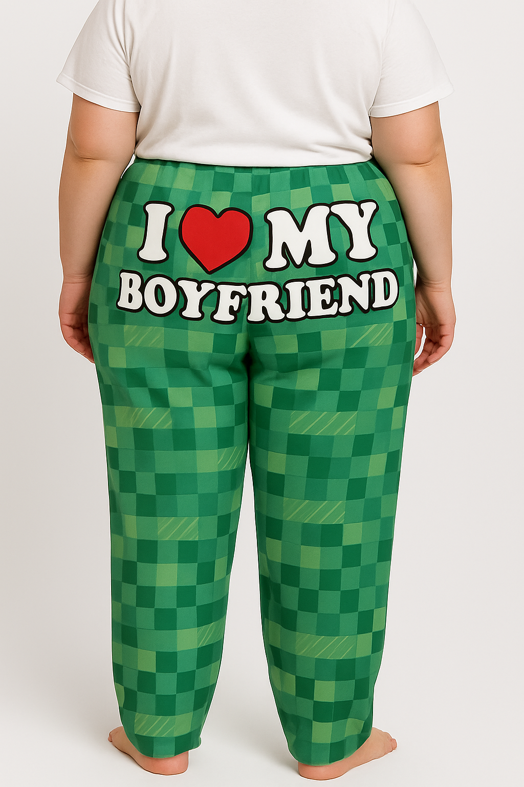 I love my plaid green Matching Pajamas