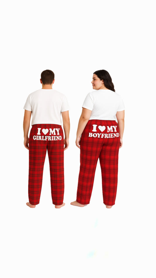 I love my Red plaid print Matching Pajamas