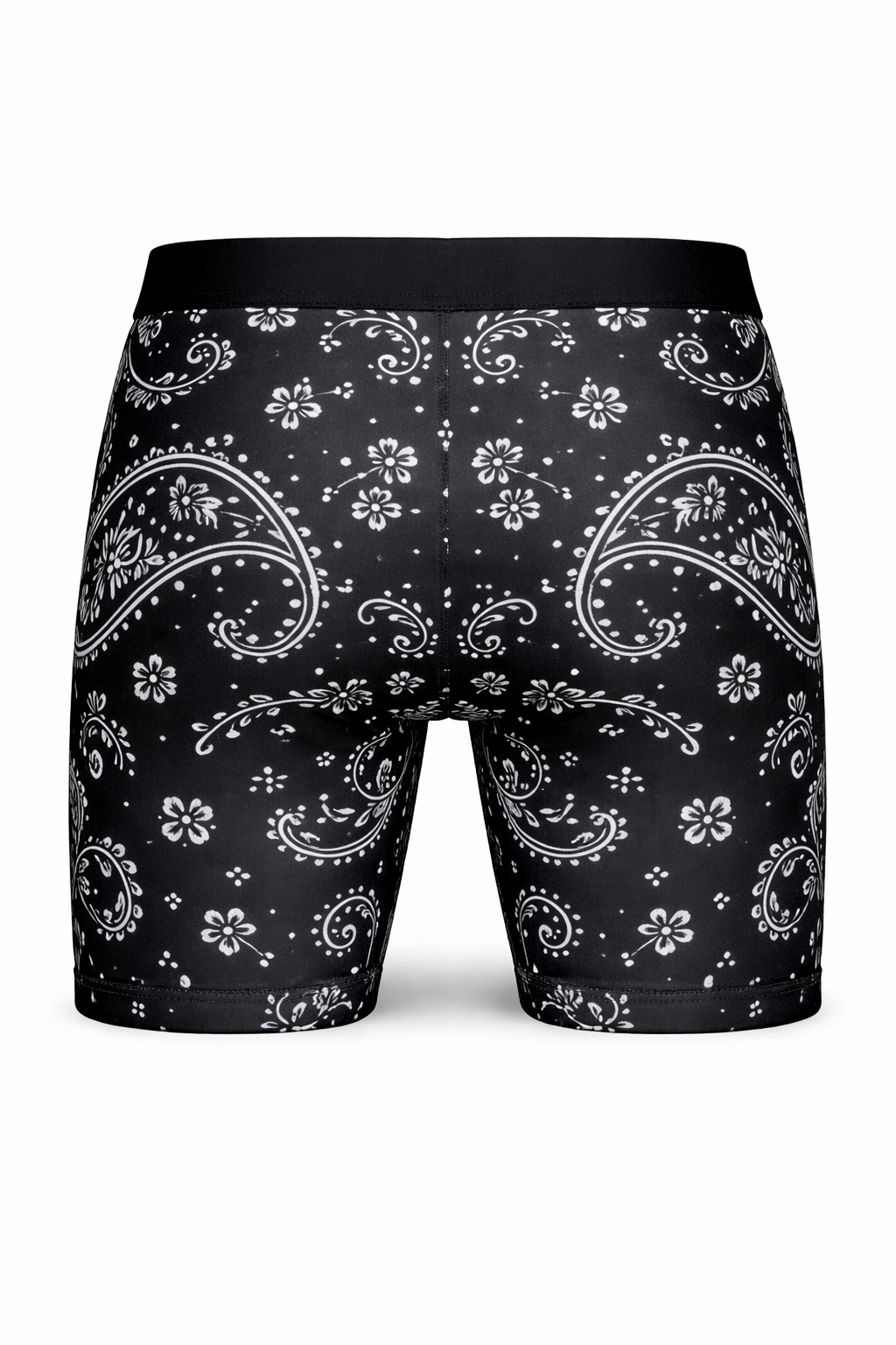 Black paisley boxer