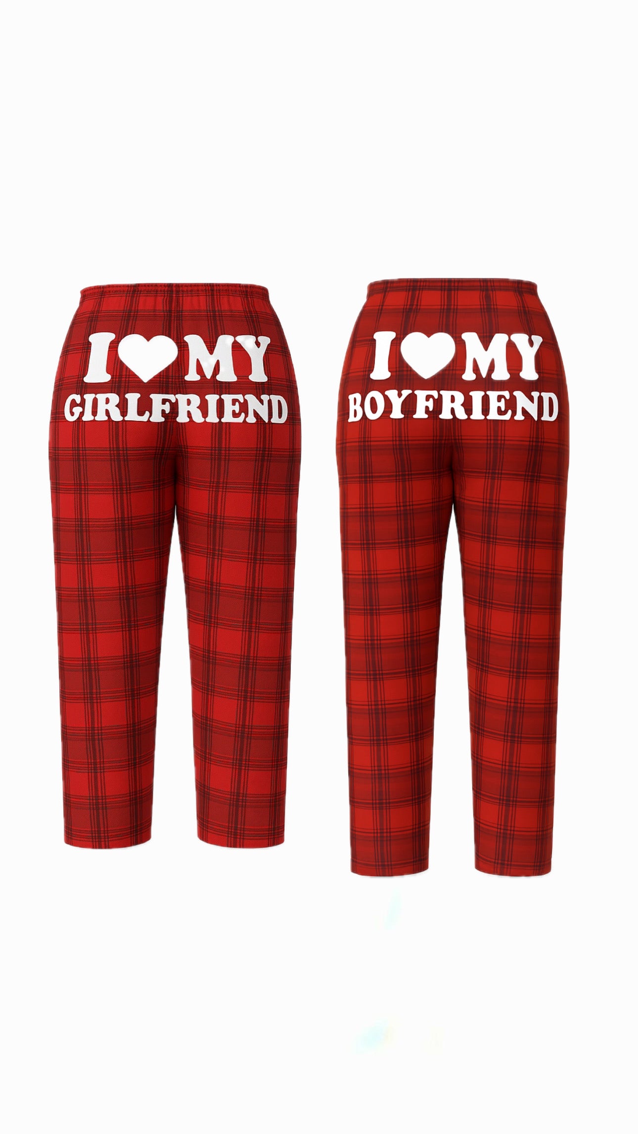 I love my Red plaid print Matching Pajamas