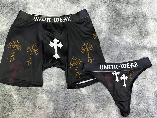 Crosses cheetah Matching underwear