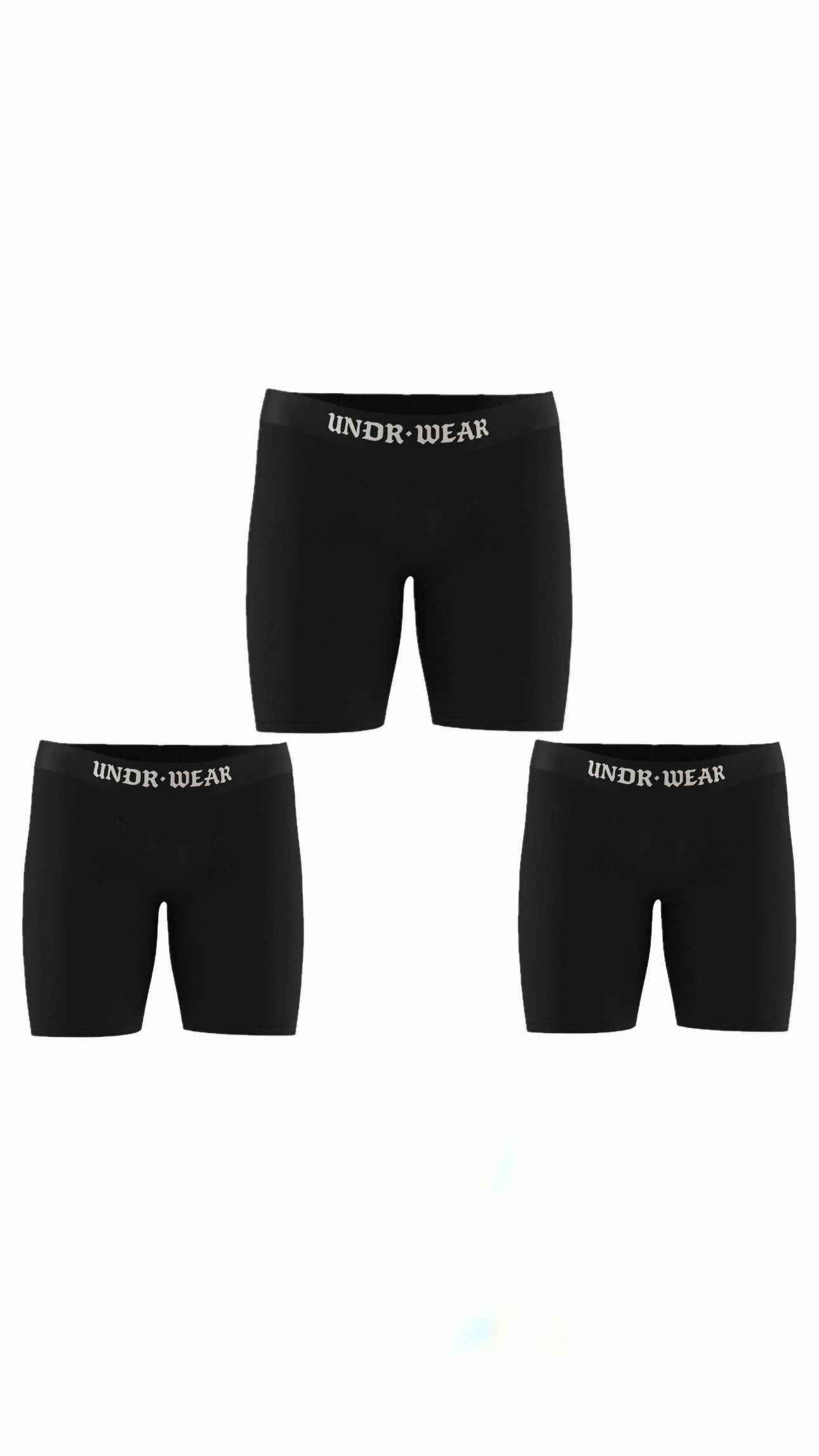 3 pack mens boxer black