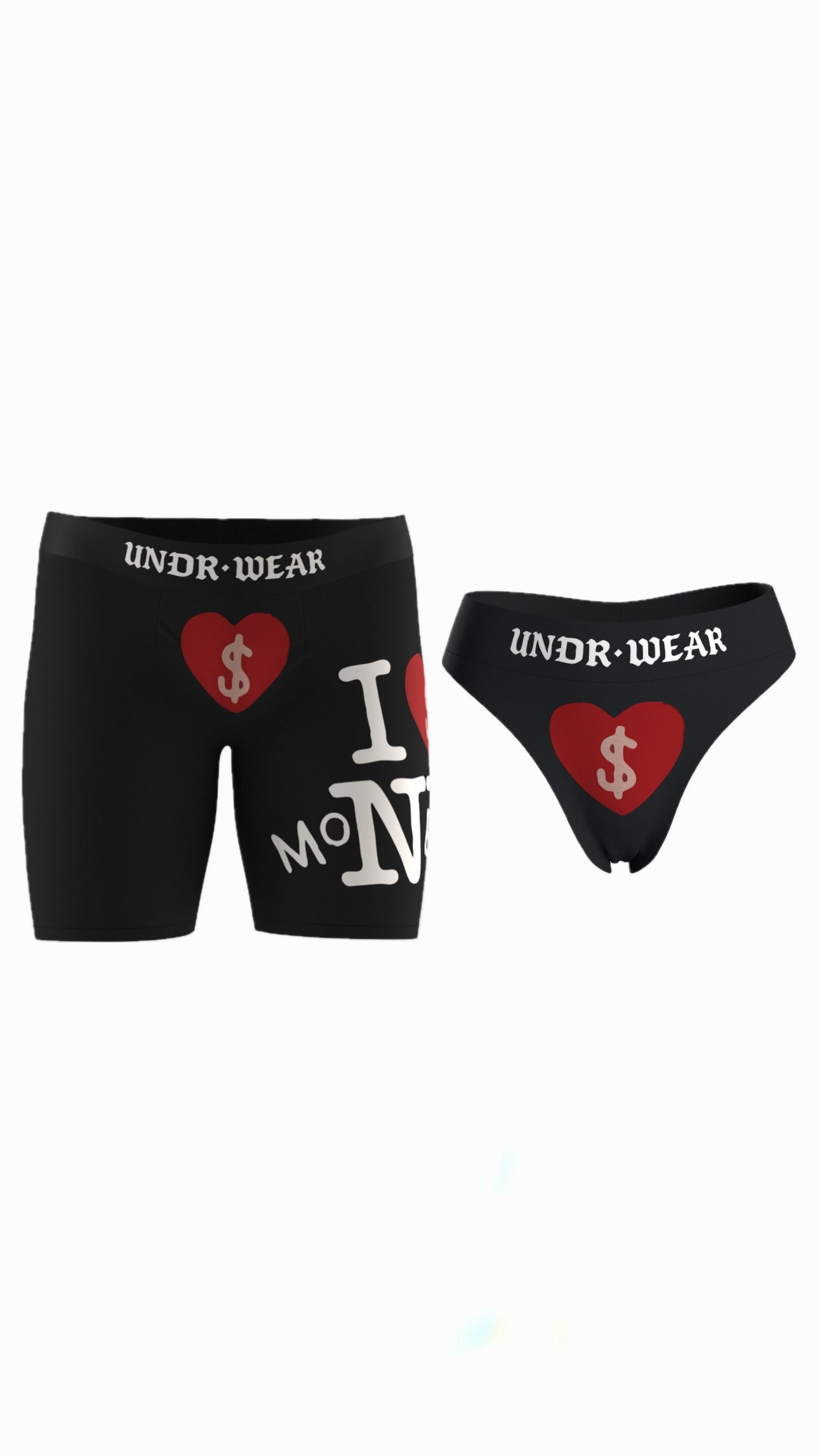 “I love money” Matching underwear
