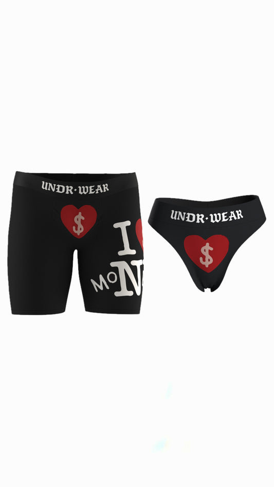 “I love money” Matching underwear