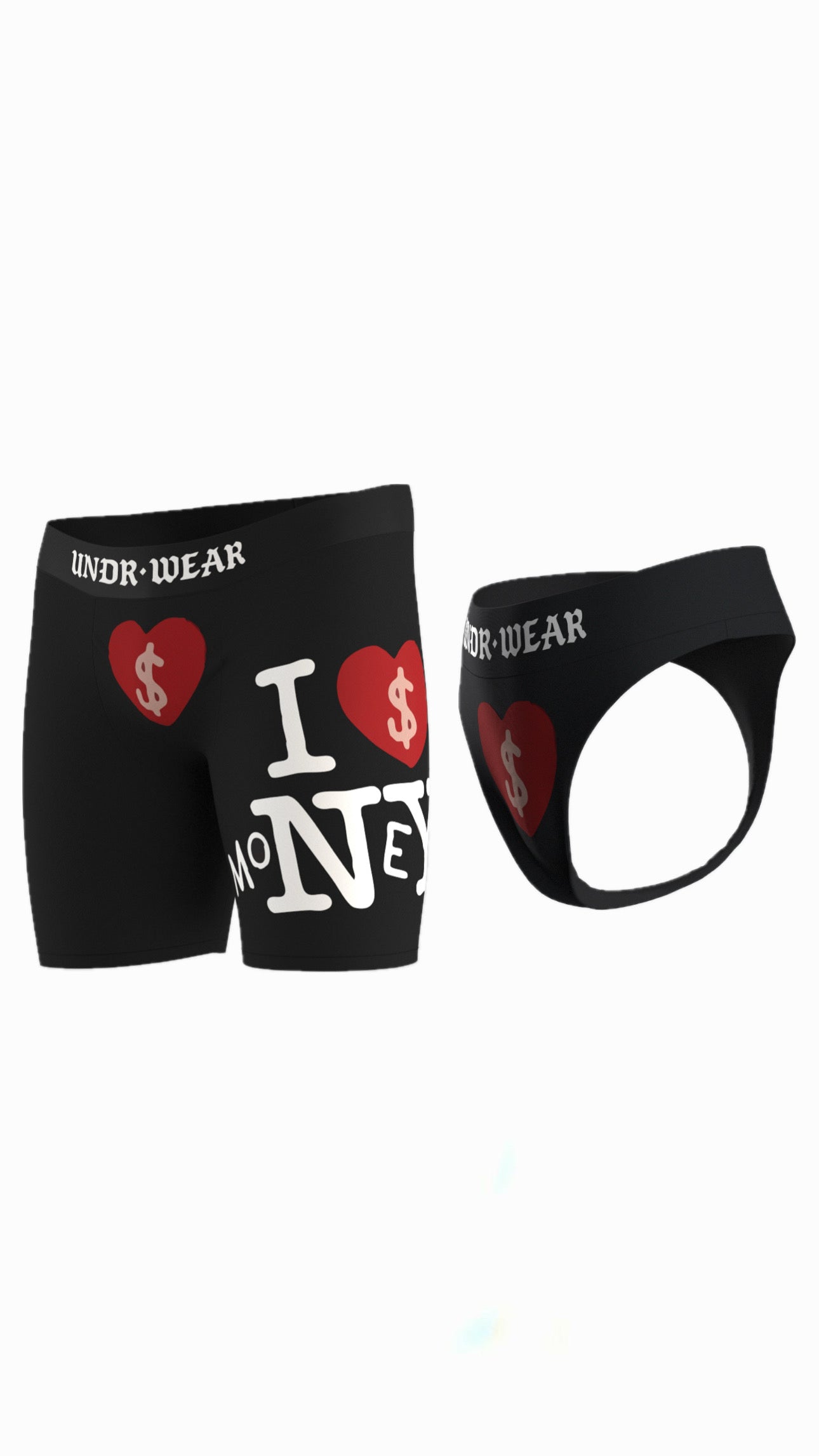 “I love money” Matching underwear