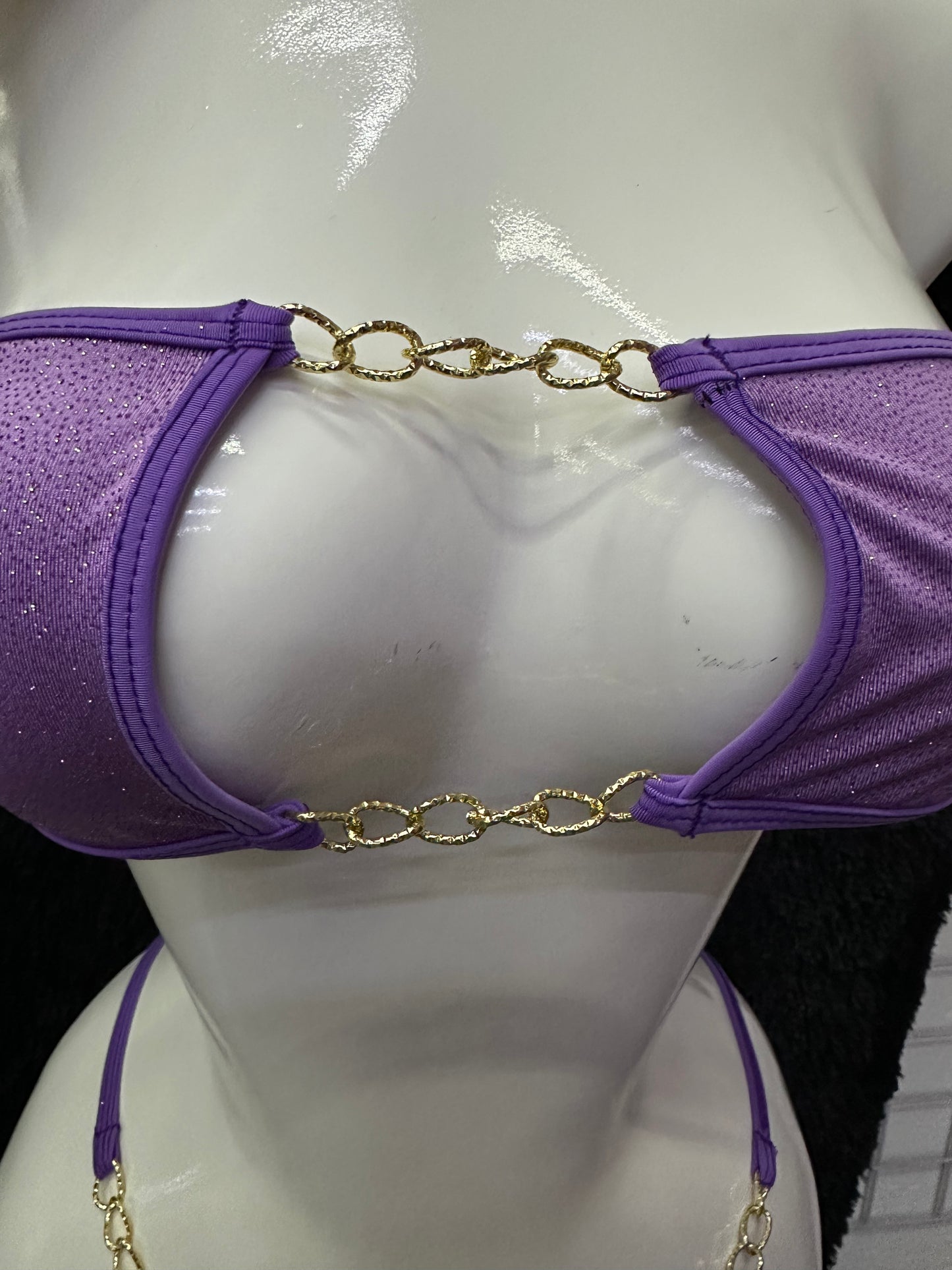 Purple Glitter 2 pcs set