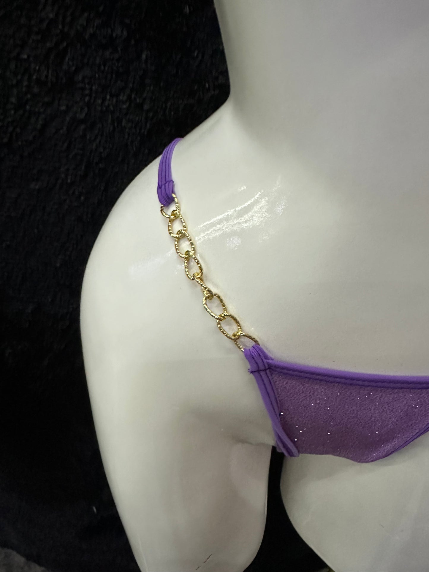 Purple Glitter 2 pcs set